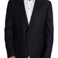 Dolce & Gabbana Black Wool Single Breasted NAPOLI Blazer