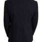 Dolce & Gabbana Black Wool Stretch Men Coat MARTINI Blazer