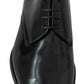 Dolce & Gabbana Black Patent Leather Lace Derby Shoes