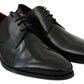 Dolce & Gabbana Black Patent Leather Lace Derby Shoes