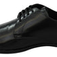 Dolce & Gabbana Derby Napoli Black Leather Dress Formal Shoes