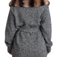 Dolce & Gabbana Elegant Cashmere Cardigan with Rabbit Fur Collar