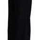 Dolce & Gabbana Black Cashmere Wide Leg Women Trouser Pants