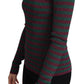 Dolce & Gabbana Multicolor Stripes Crew Neck Pullover Sweater