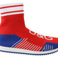 Dolce & Gabbana Blue Red Sorrento Logo Sneakers Socks Shoes