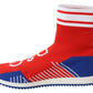 Dolce & Gabbana Blue Red Sorrento Logo Sneakers Socks Shoes