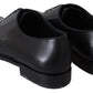 Dolce & Gabbana Black Leather SARTORIA Hand Made Shoes