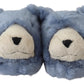 Dolce & Gabbana Blue Teddy Bear Slippers Sandals Shoes