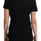 Dolce & Gabbana Black Wool Round Neck Short Sleeves T-shirt