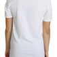 Dolce & Gabbana White San Valentino Heart Crystals T-shirt Top