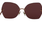 Dolce & Gabbana Red Gold DG2204 Butterfly Logo Women Eyewear Sunglasses