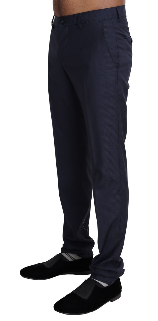 Dolce & Gabbana Navy Blue Dress Formal Men Trouser Pants