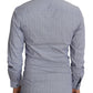 Dolce & Gabbana Gray Dotted Semi Fitted Formal SICILIA Shirt