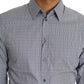 Dolce & Gabbana Gray Dotted Semi Fitted Formal SICILIA Shirt