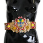 Dolce & Gabbana multicolor Embellished Floral Crystal Wide Waist Belt