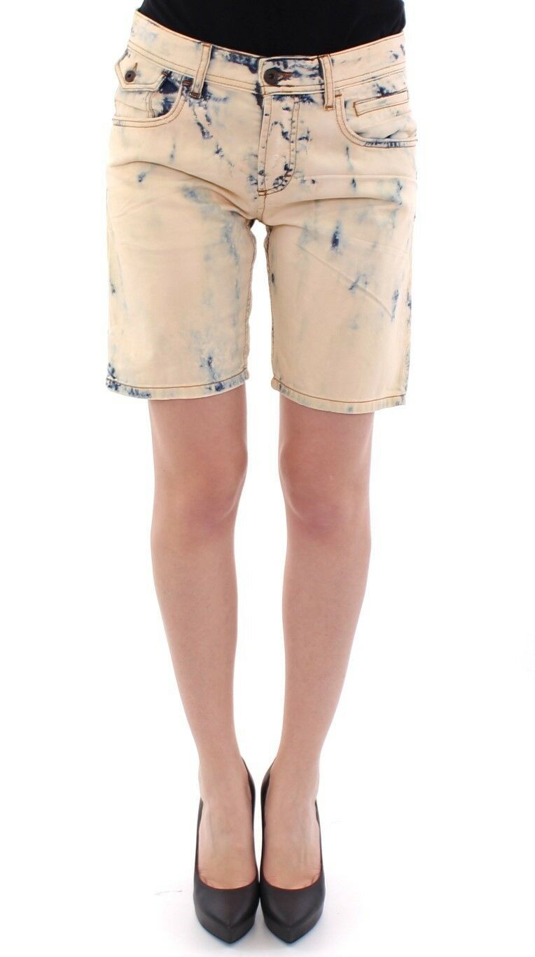 Dolce & Gabbana Blue Cotton Washed Jeans Shorts Pants