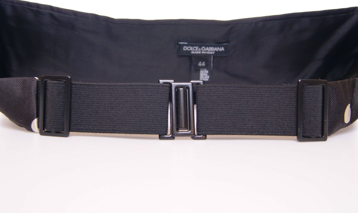 Dolce & Gabbana Black Waist Smoking Tuxedo Cummerbund Belt