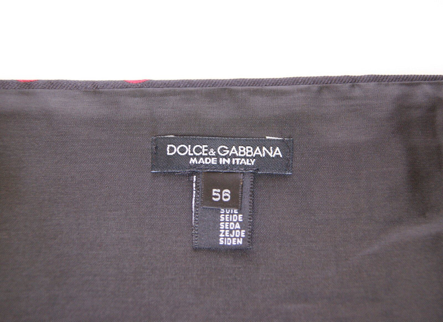 Dolce & Gabbana Black Waist Smoking Tuxedo Cummerbund Belt