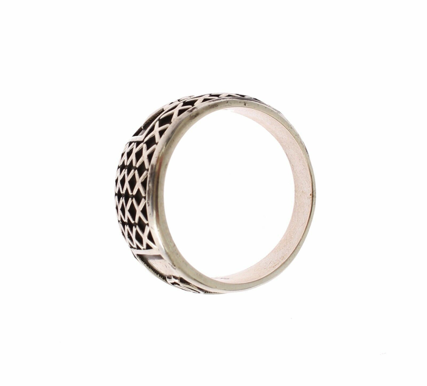 Nialaya Silver Rhodium 925 Sterling Ring