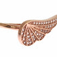 Nialaya Pink Gold 925 Silver Womens Clear CZ Ring