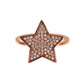 Nialaya Womens Clear CZ Star 925 Silver Ring