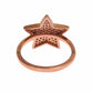 Nialaya Womens Clear CZ Star 925 Silver Ring