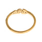 Nialaya Gold Clear CZ 925 Silver Ring