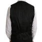 Dolce & Gabbana Black Solid Wool Silk Vest