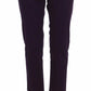 BENCIVENGA Purple Striped Stretch Coat Blazer Pants Suit