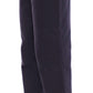 Andrea Incontri Blue Cropped Cotton Pants