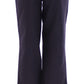 Andrea Incontri Blue Cropped Cotton Pants