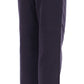 Andrea Incontri Blue Cropped Cotton Pants