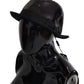 Dolce & Gabbana Black Sequin Fedora Capello Hat