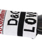 Dolce & Gabbana Multicolor Wool Knit D&G Love Wristband Wrap