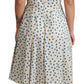 Dolce & Gabbana Beige Dotted Cotton A-Line Gown Dress