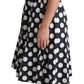 Dolce & Gabbana Blue Polka Dotted Cotton A-Line  Dress