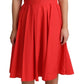 Dolce & Gabbana Elegant Red Polka Dotted A-Line Sleeveless Dress