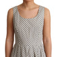 Dolce & Gabbana Beige Polka Dotted Cotton A-Line Dress