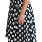 Dolce & Gabbana Green Polka Dotted Cotton A-Line Dress