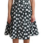 Dolce & Gabbana Green Polka Dotted Cotton A-Line Dress