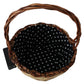 Dolce & Gabbana Beige Wood Wicker Rattan Basket Tote Bag