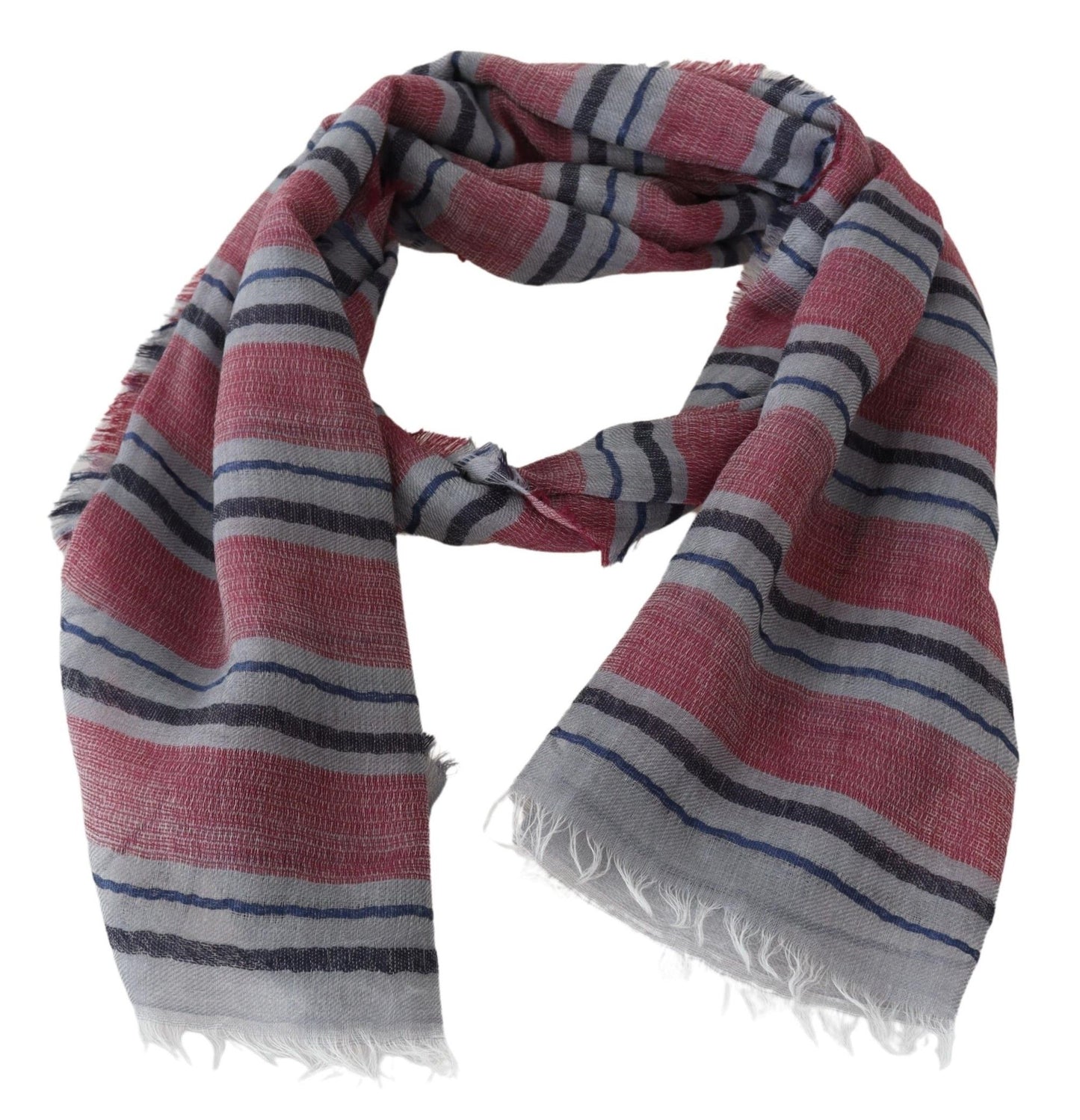 Missoni Multicolor Striped Wool Blend Unisex Neck Wrap Scarf