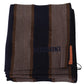 Missoni Brown Wool Striped Unisex Neck Wrap Shawl Scarf