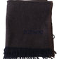 Missoni Brown 100% Cashmere Unisex Neck Wrap Fringes Scarf