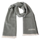 Missoni Gray Zigzag Pattern Cashmere Unisex Neck Scarf