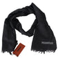 Missoni Black Wool Knit Unisex Neck Wrap Scarf