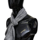 Missoni Gray Floral Wool Unisex Neck Wrap Fringes Scarf