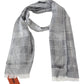 Missoni Gray Floral Wool Unisex Neck Wrap Fringes Scarf