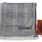 Missoni Gray Floral Wool Unisex Neck Wrap Fringes Scarf