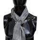 Missoni Gray Floral Wool Unisex Neck Wrap Fringes Scarf